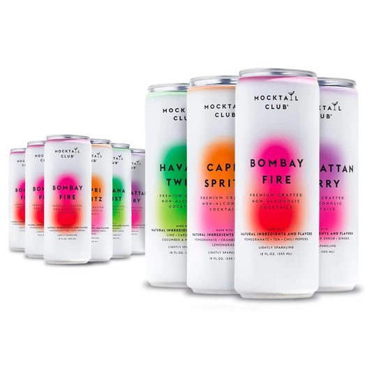 Mocktail Club Variety Pack Non-Alcoholic Sparkling Cocktails