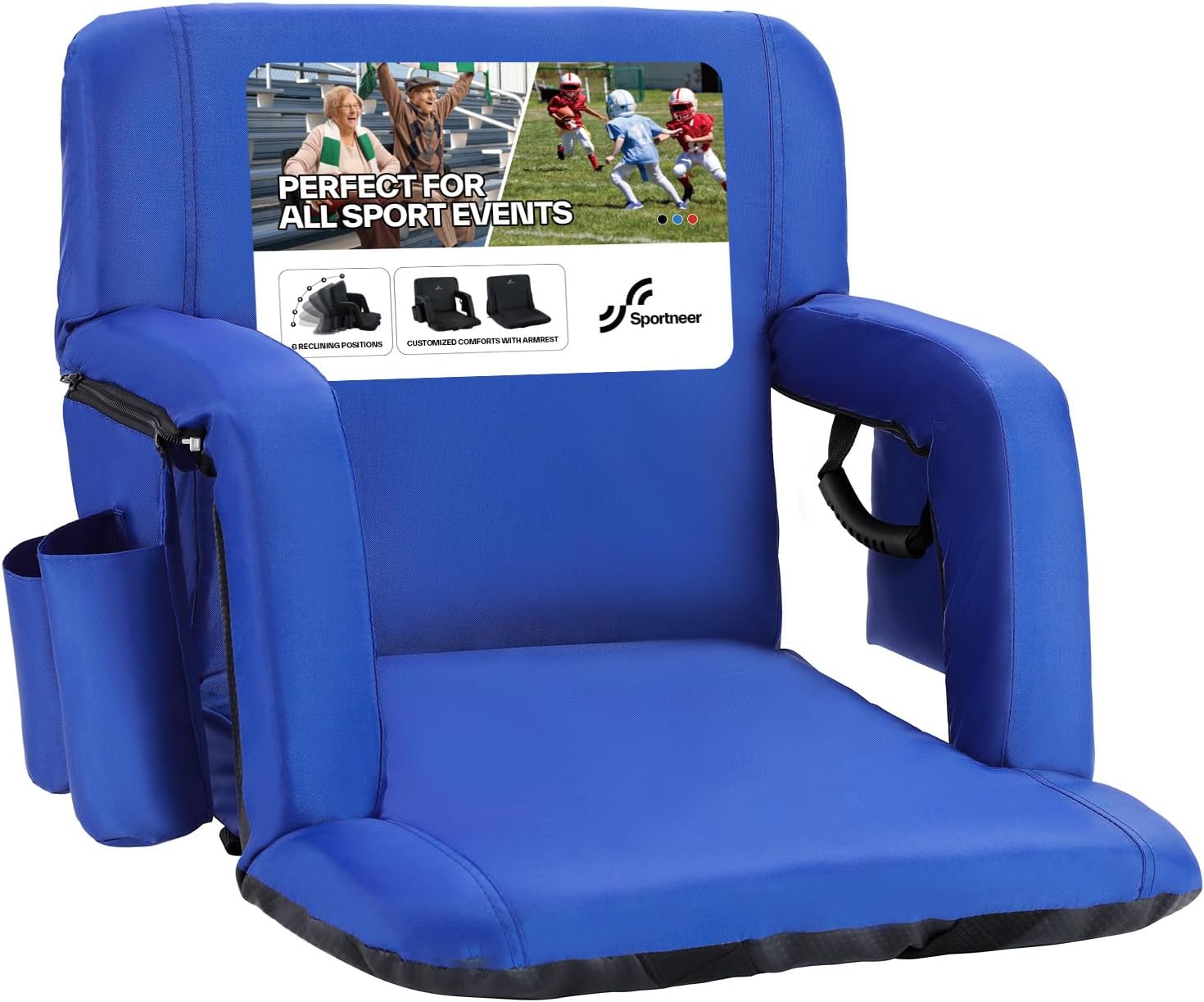 Sportneer Stadium Seat with Back Support for Ultimate Comfort