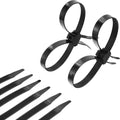 Zip Ties Cable Disposable 10 Pack 9.85in Nylon Restraints - Heavy Duty