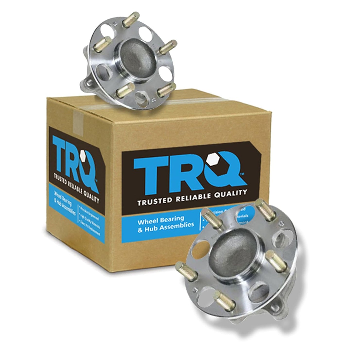 TRQ 2 Piece Rear Wheel Bearing & Hub Assembly Set for Acura TSX