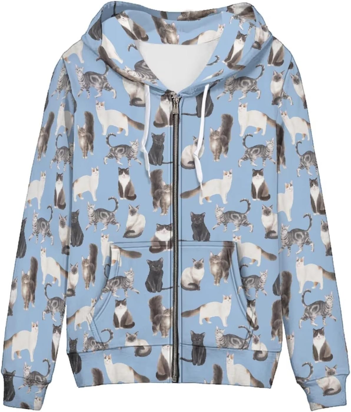 Pocketed Zip Up Hoodie for Stylish Comfort