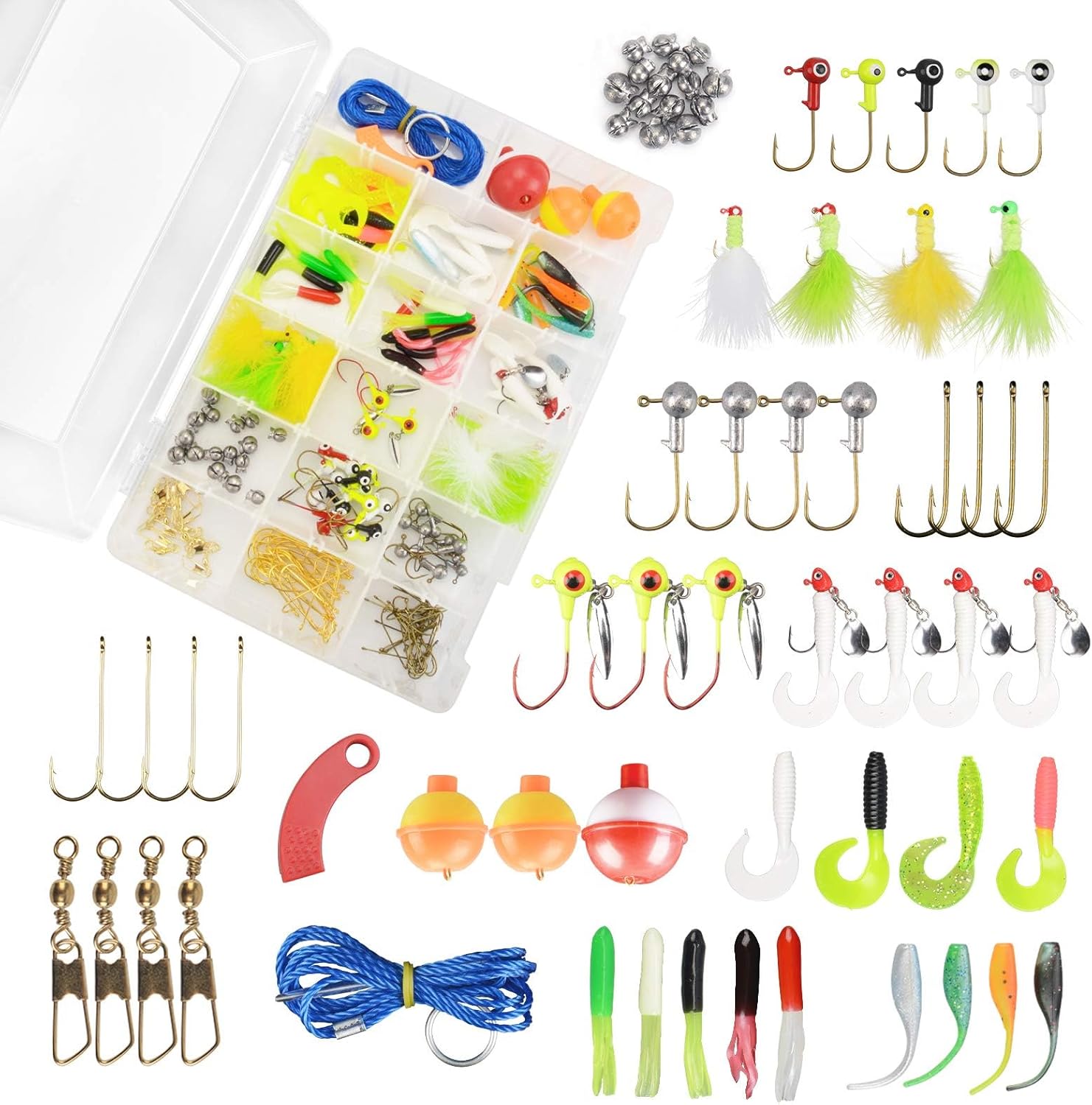 MadBite 177 pcs Panfish Tackle Kit for Ultimate Fishing Success