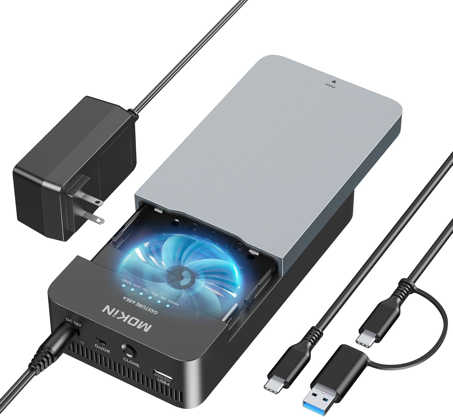 Dual-Bay Offline Clone Tool-Free NVMe M.2 SSD Enclosure Review