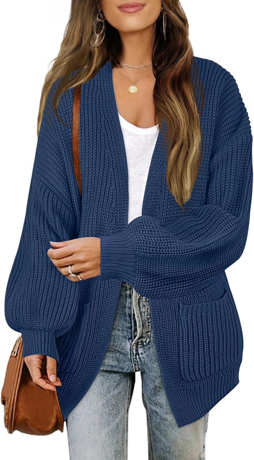 MEROKEETY Women's Chunky Cardigan Sweaters for Cozy Style