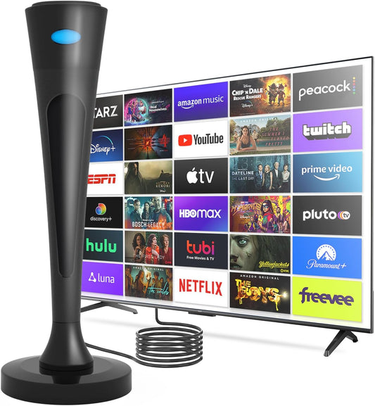 2025 Antenna for Smart TV with Long Range Reception and 4K Support