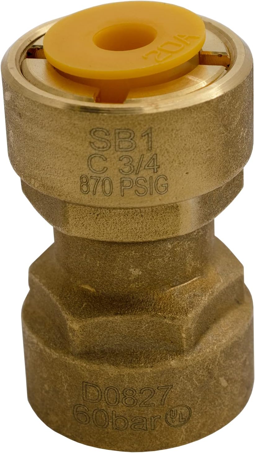 3/4 Inch Quick Connect HVAC Brass Coupler Fitting for Efficiency