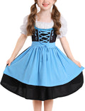 Girls Oktoberfest Dirndl Costume with Apron - Classic Bavarian Look