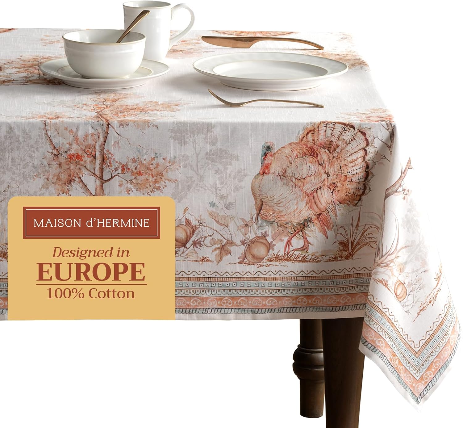 Maison d' Hermine 100% Cotton Table Cloth for Every Occasion