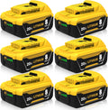 8000mAh Replacement for Dewalt 20V Max Battery - 6-Pack High Capacity