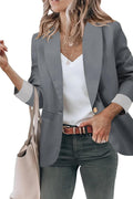 Genhoo Blazer Jackets for Women Open Front Long Sleeve Work Blazer 23%