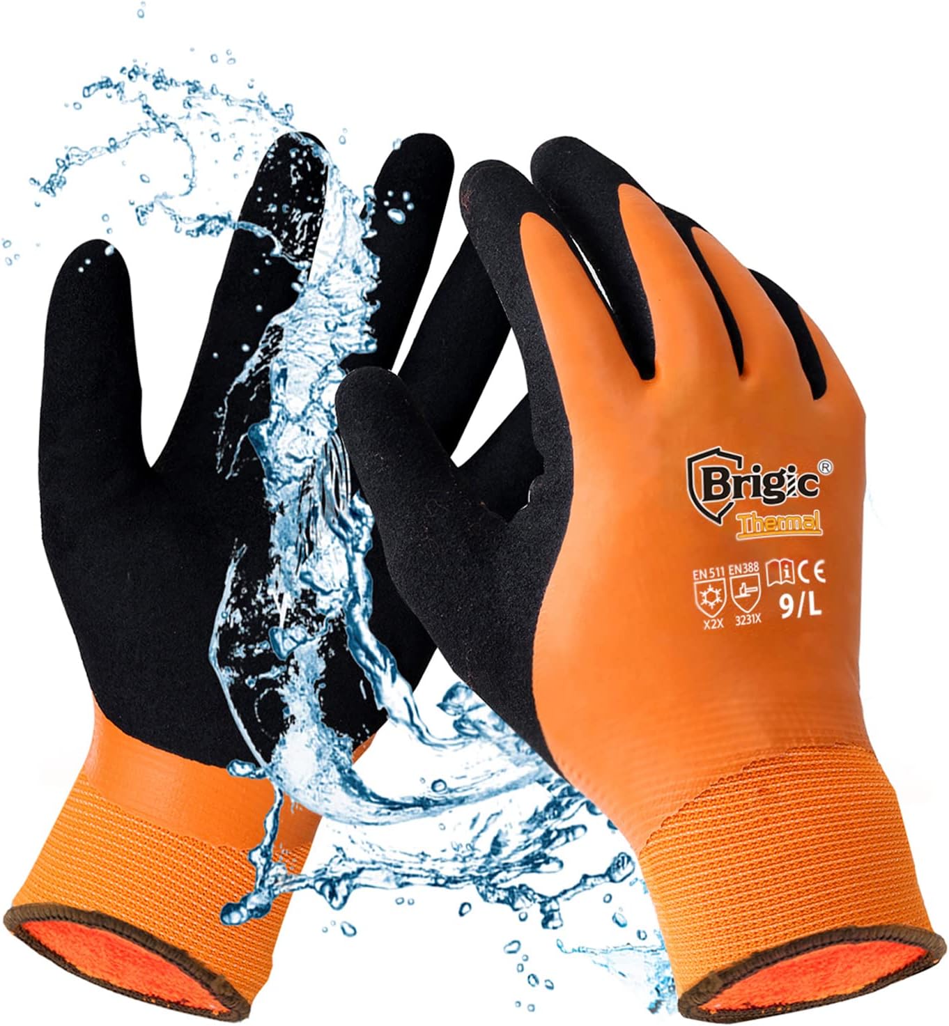 Brigic Waterproof Insulated Work Gloves - Work at 0F