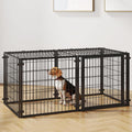 48 inch Metal Wire Dog Crate with Tray and Double Door - Sturdy