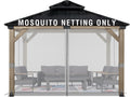 Aoodor Universal 10x10 ft Gazebo Mosquito Netting Replacement - Easy