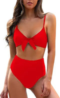 Blooming Jelly High Waisted Bikini Set - Flattering Tie