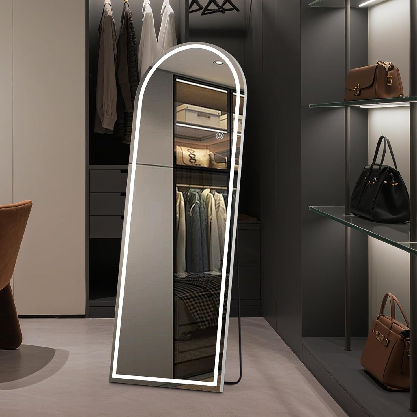 OLIXIS 63in x 20in LED Full Length Mirror with Adjustable Lighting