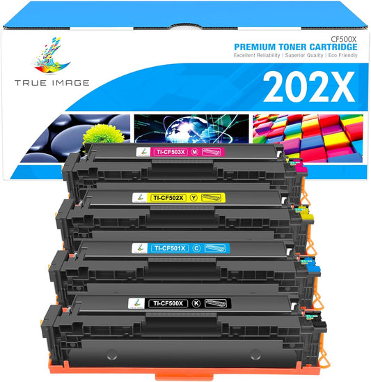 Vibrant Colors! True Image Toner Set for HP Printers