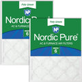 Nordic Pure 20x25x1 Poly Green MERV 6 Air Filters - 2-Pack