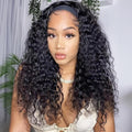 Deep Wave Headband Wig Human Hair for Black Women - 22 Inch