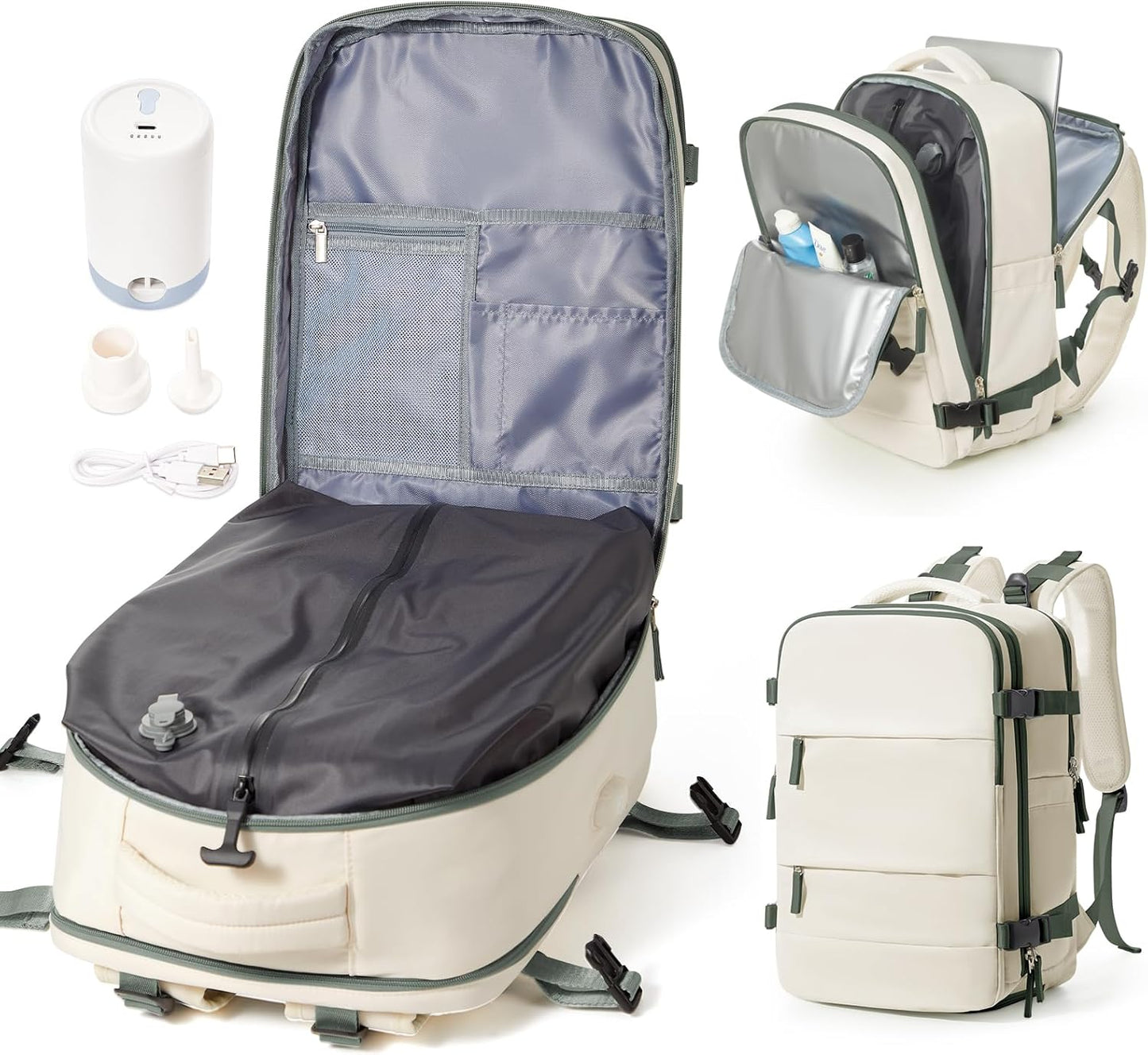 Large Vacuum Backpack Travel with Pump for Convenient Travel