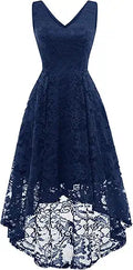 MUADRESS Women's Elegant Floral Lace Hi-Lo Cocktail Dress Review