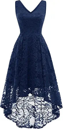 MUADRESS Women's Elegant Floral Lace Hi-Lo Cocktail Dress Review
