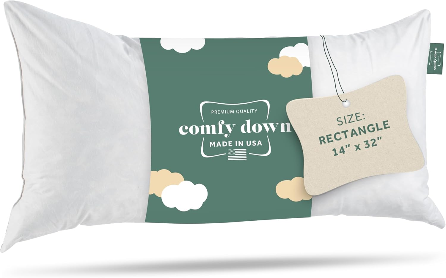 ComfyDown Decorative Throw Pillow Insert for Ultimate Comfort