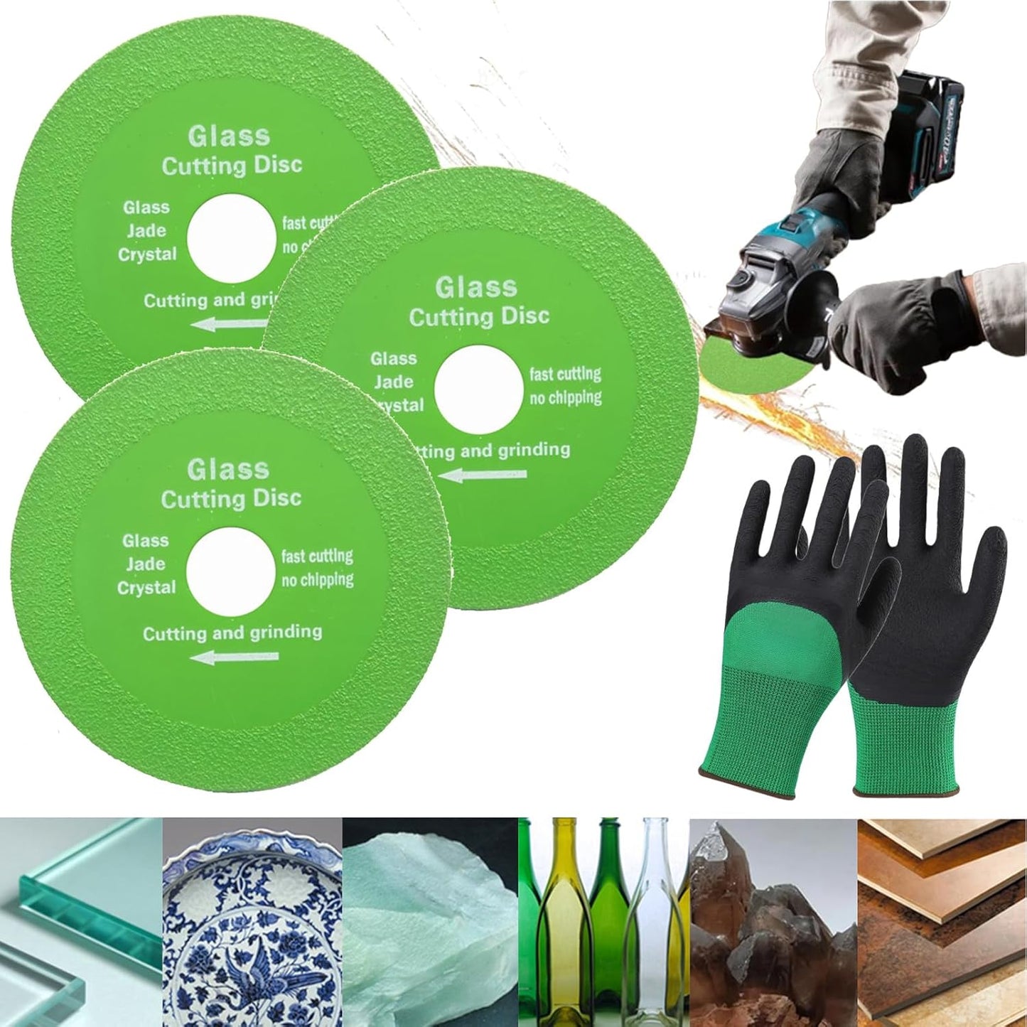 Ultra-Thin Diamond Cutting Discs Set - Indestructible & Precise