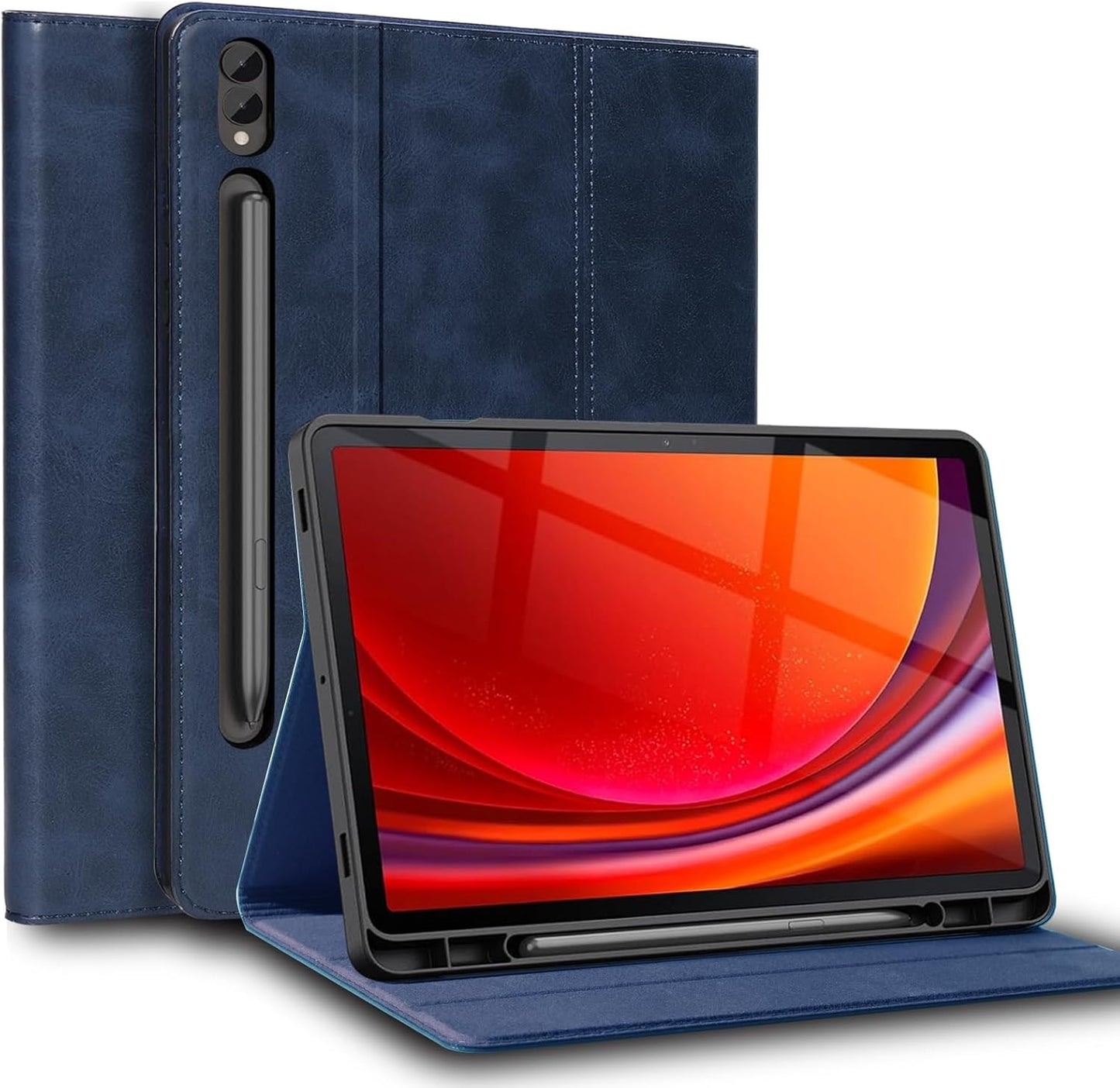 Genuine Leather Case for Samsung Galaxy Tab S9/S10 Plus 12.4in