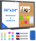 maxtek Combination Board 36 x 24 Magnetic Whiteboard & Cork Board