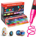 Guangna 120 Acrylic Paint Markers - Hardhead Extra Fine Tip
