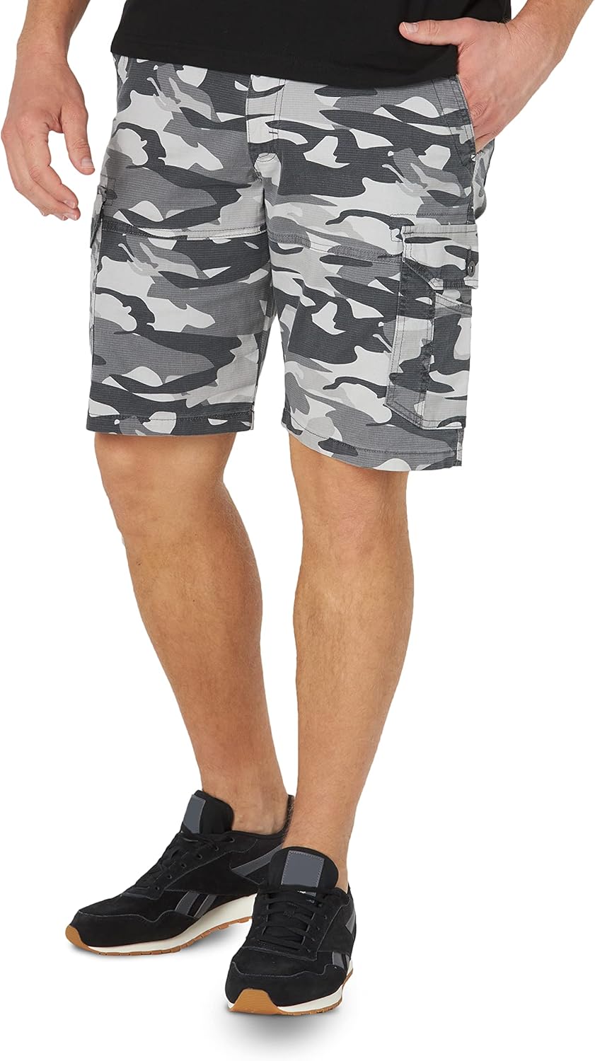 Lee Relaxed Fit Cargo Shorts with Elastic Waistband for Comfort