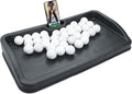 Heavy Duty Golf Ball Tray 100 Ball Capacity - Rubber Tray with Phone