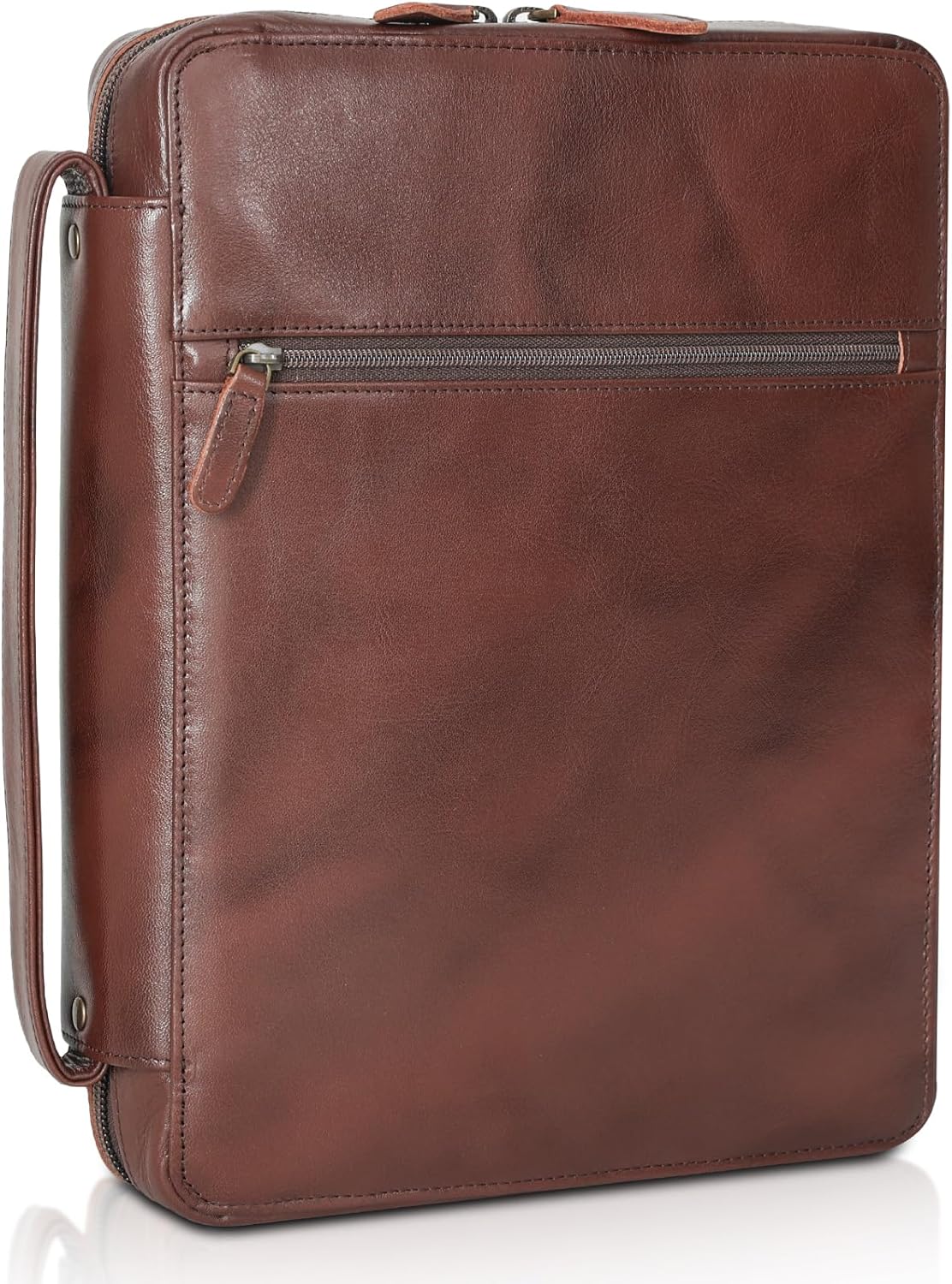 Polare Cowhide Leather Bible Cover for Church Bag and Travel