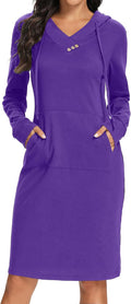 Kimmery Long Sleeve Hoodie Dress for Women - Comfortable Casual Fall