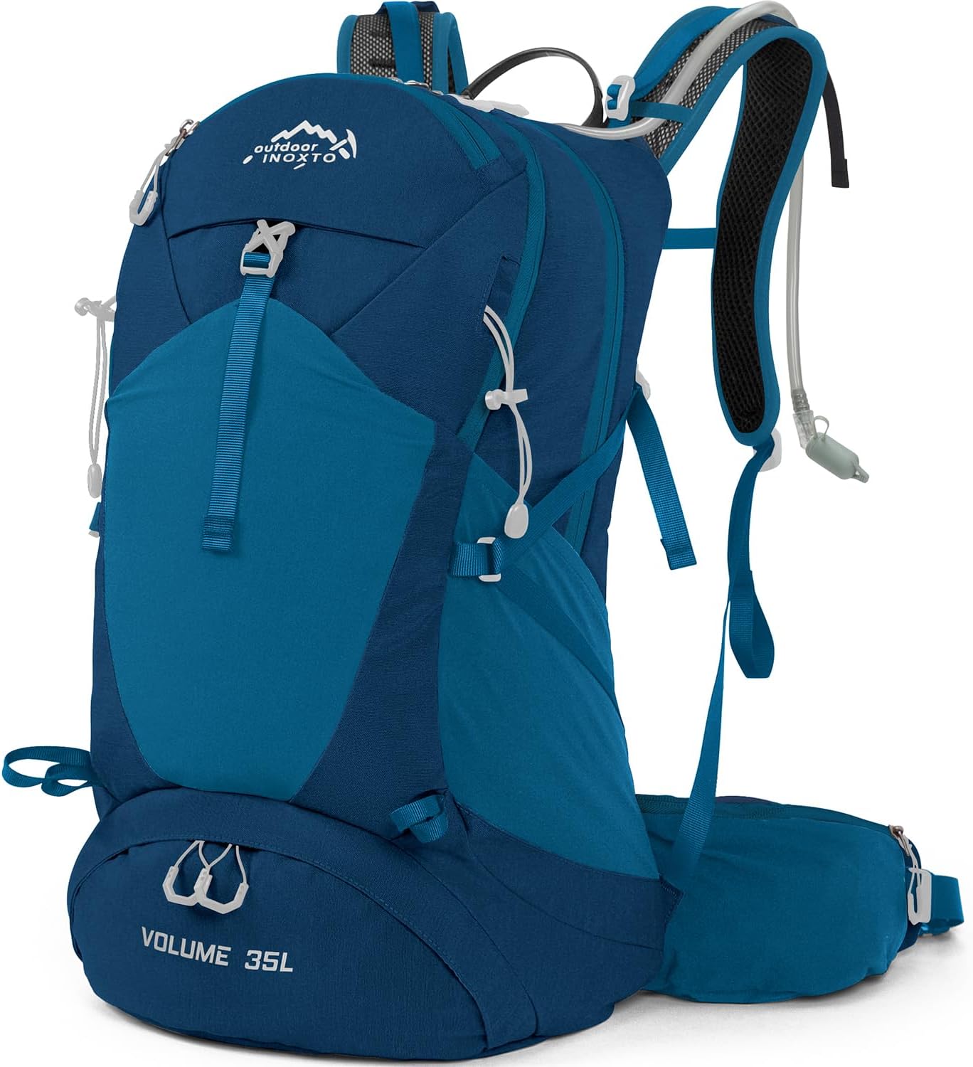 IX INOXTO Hiking Backpack: Waterproof Daypack with Hydration Bladder