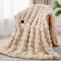 Auto-Off Heated Blanket Throw with 10 Heat Settings for Cozy Comfort