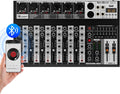 Professional Audio Mixer 6-Channel Interface - Compact Studio Mixer