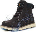 Steel Toe Boots for Men 6 in Moc Toe Safety Work Boots - Durable