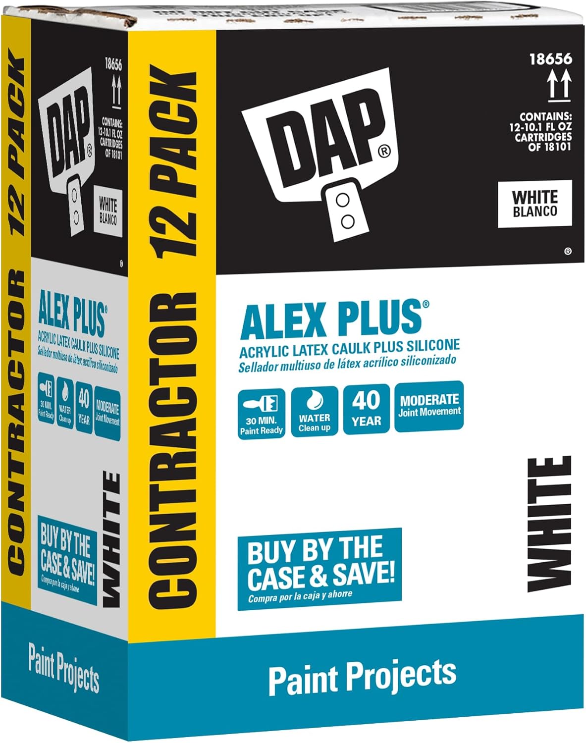 ALEX PLUS Caulk Contractor Pack for Strong Multi-Surface Adhesion