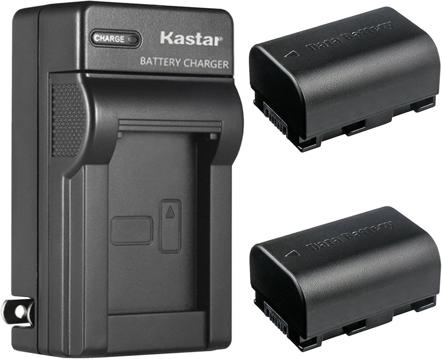 Kastar 2-Pack Battery and AC Wall Charger for JVC Camcorders