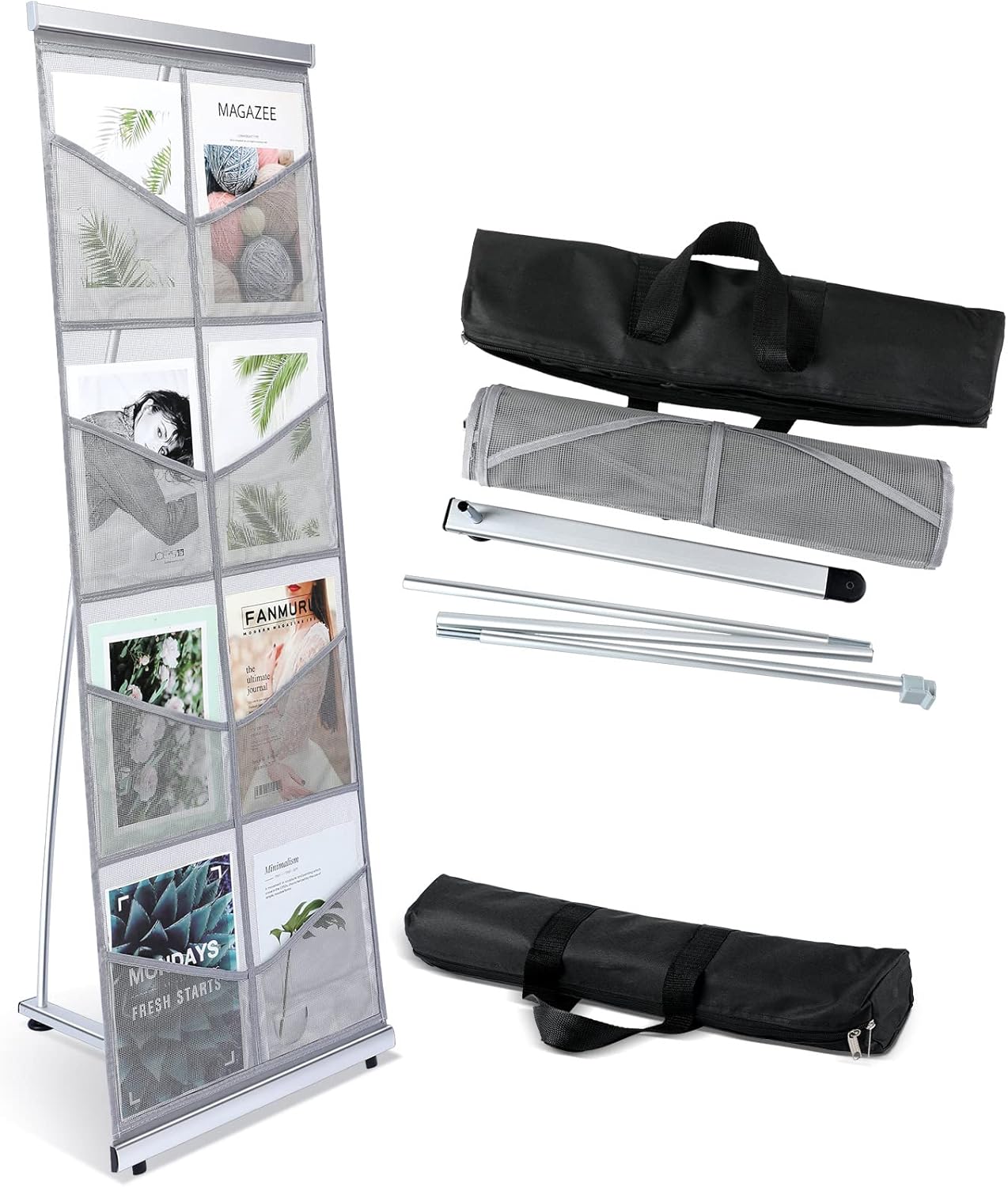 Outus Mesh Literature Brochure Holder for Trade Shows and Offices