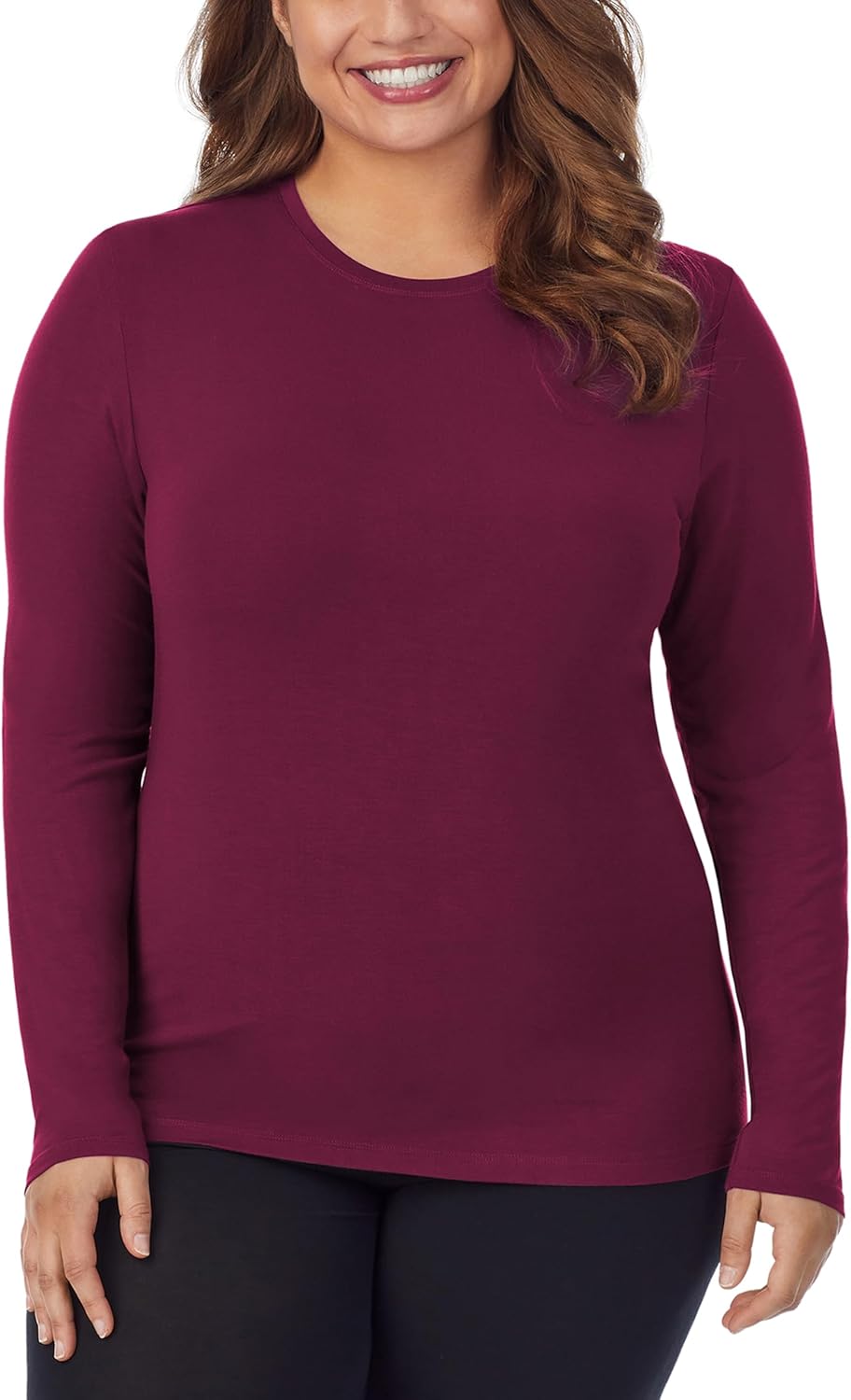Cuddl Duds Women's Softwear Long Sleeve Crew Neck Top Review