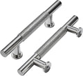 khtumeware 3.75in Knurled Brushed Nickel Drawer Handles - Durable