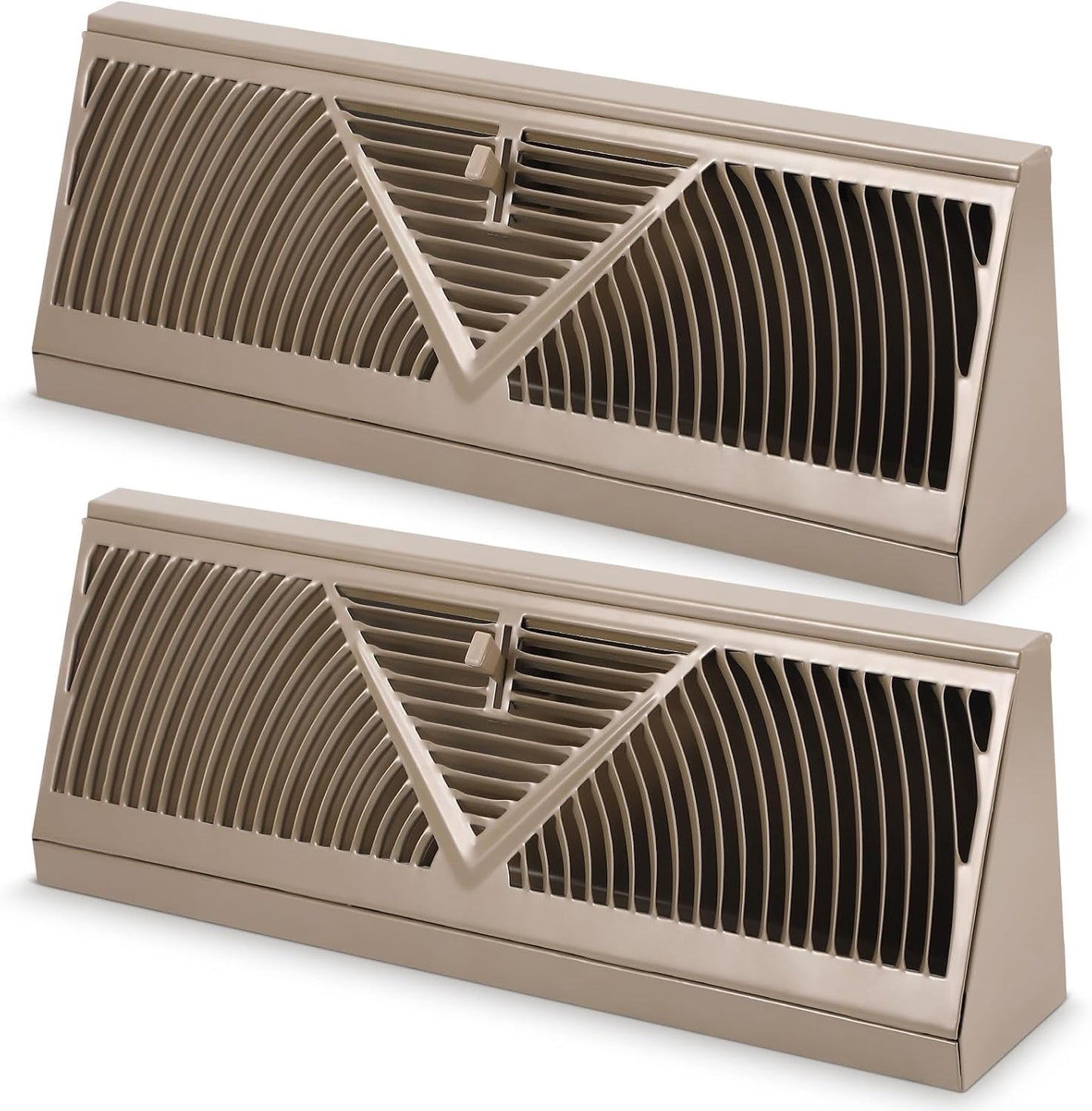 2 Pack Baseboard Register Vent Covers for Home Air Control