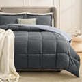 Oversized Queen Comforter Set Grey - Lightweight All-Season Comfort