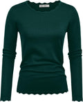 GRACE KARIN Women's High Stretchy Long Sleeve Pullover