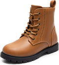 DREAM PAIRS Boys Girls Side Zipper Combat Ankle Boots - Water Clothing