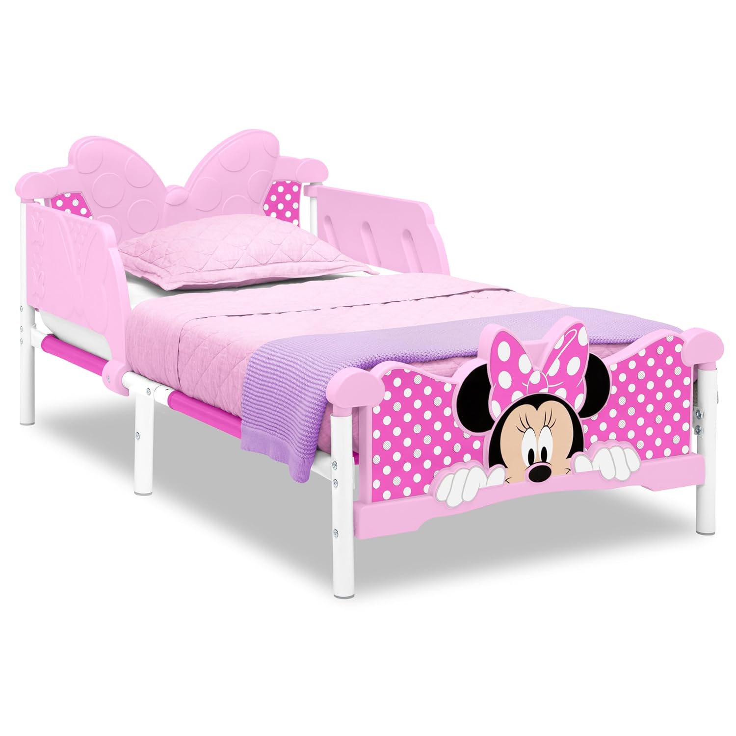 Delta Children Minnie Mouse 3D Toddler Bed for Fun Sleep Time