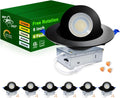 6 in Recessed Gimbal LED Downlight 5CCT Dimmable - Adjustable