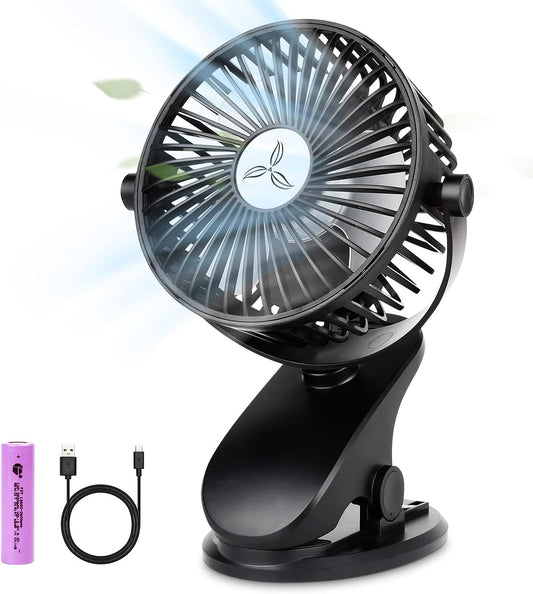 Portable Rechargeable Stroller Fan by BRIGENIUS